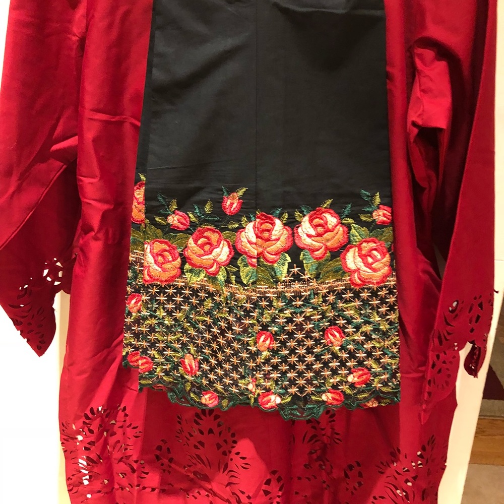 Lazor Cut Cotton Silk Dress View 2